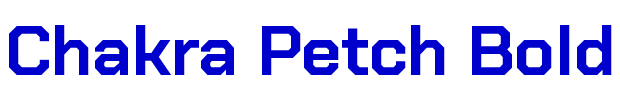 Chakra Petch Bold font